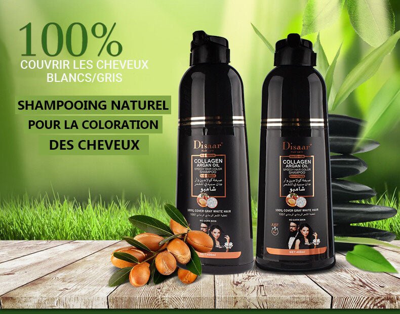 DISAAR huile d'Argan Marocaine -Eliminez les Cheveux Gris ! | Garantie Satisfait ou Remboursé